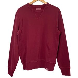 J Crew Wallace & Barnes Garment Dyed Distressed Crewneck Sweatshirt